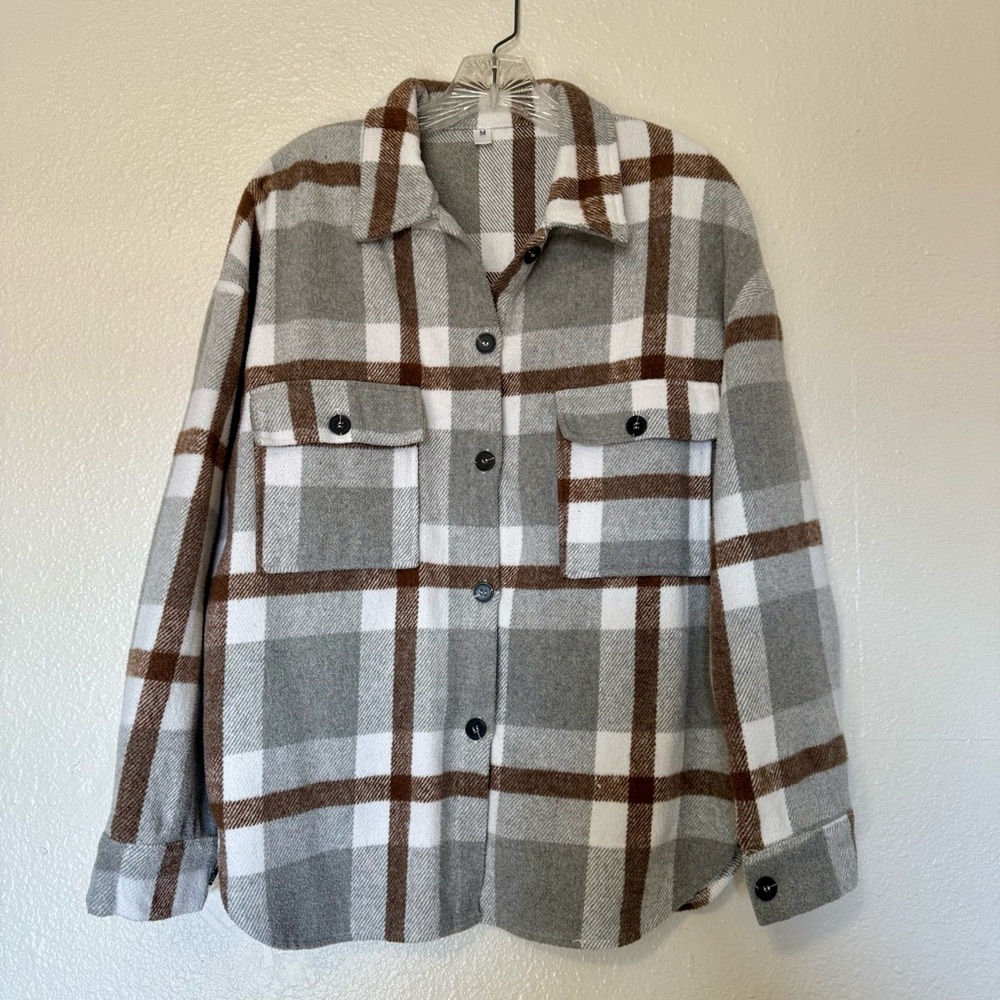 Flannel Shirt Jacket - Picture 2 of 7